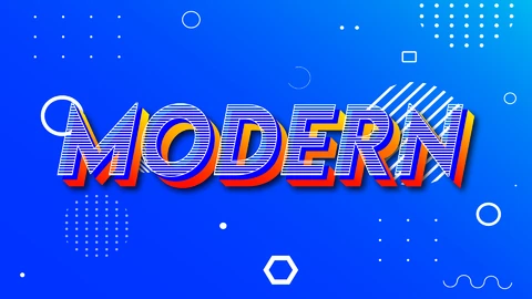 AI, EPS Nowoczesny efekt tekstowy