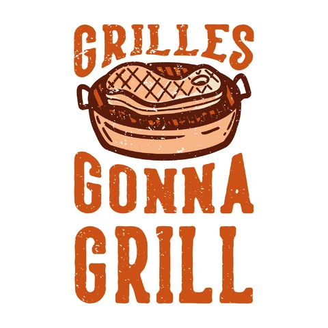 EPS,JPG Vintage BBQ Illustration with Grilling Theme