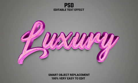 PSD Efecto texto de lujo