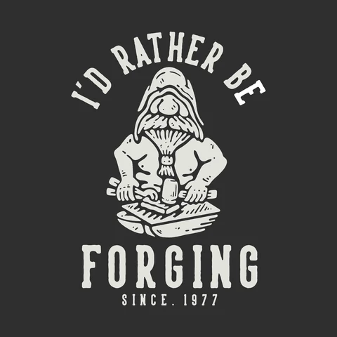 EPS,JPG Desenho de camiseta com tema de ferreiro em estilo vintage