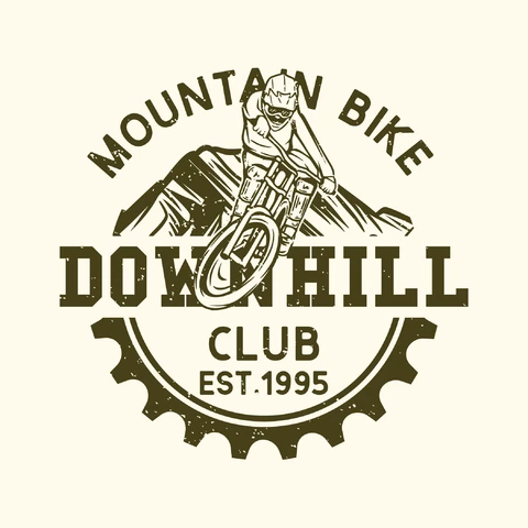 EPS,JPG Vintage Mountain Bike Club Emblem
