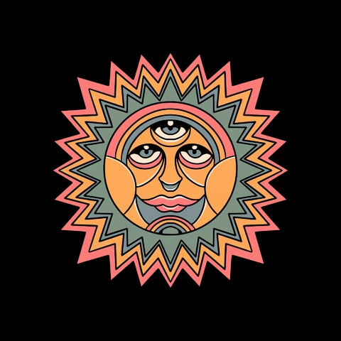 EPS,AI,JPG Trippy Sun