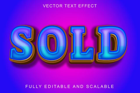 EPS Sold Bold 3D Font Style Effect