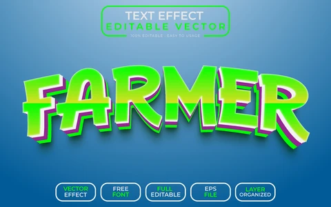 AI,EPS Efecto texto campesino