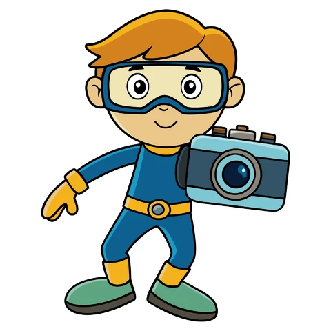 AI,JPG Cartoon Character Photographer Illustration