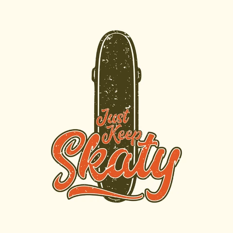 EPS,JPG Vintage Skateboard Typography Design
