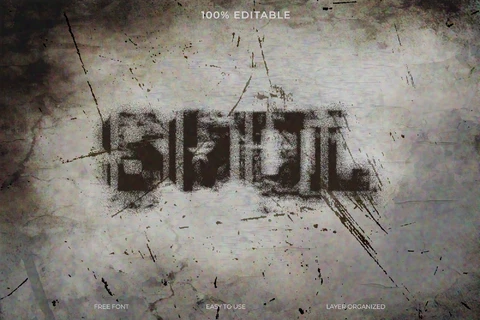 PSD Soul Font Style Text Effect