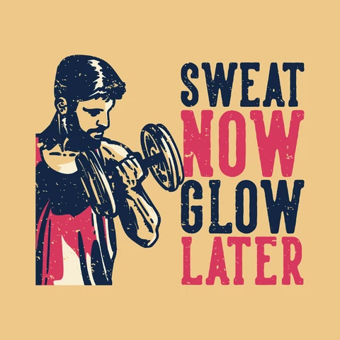EPS,JPG Vintage Fitness Motivational Poster