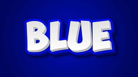 AI,EPS Effetto stile testo 3d blu