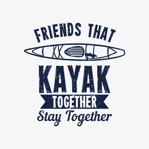 EPS,JPG Vintage Kajak Abenteuer Typografie