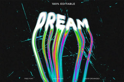 PSD Dream Font Style Text Effect