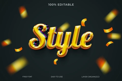 PSD Style Font Style Text Effect