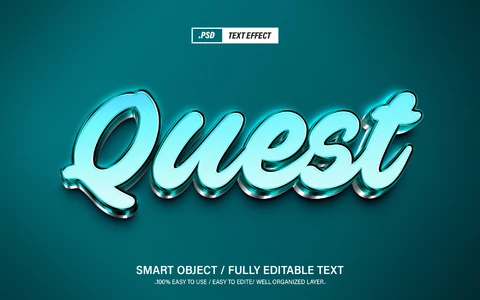 PSD Efecto de estilo de texto de misión