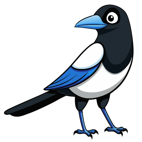 AI,JPG Cartoon Style Illustrative Bird Design