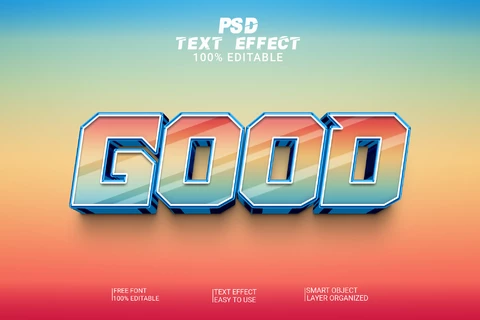 PSD Good Font Style Text Effect