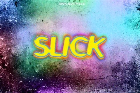 PSD Slick Urban Font Style Text Effect