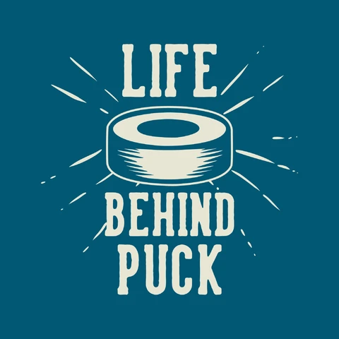 EPS,JPG Vintage Sport Logo with Hockey Puck