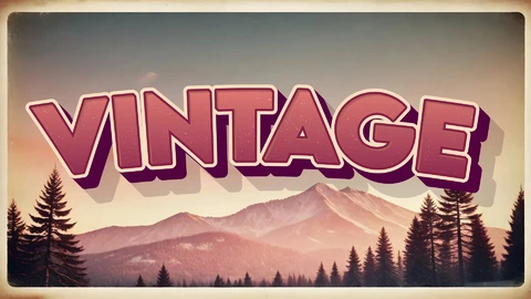 EPS,AI Estilo de texto vintage