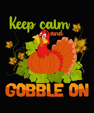 PNG,AI,EPS Keep calm and gobble on