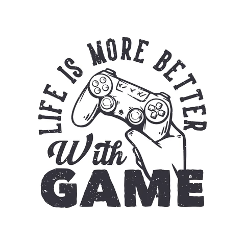 EPS,JPG Diseño tipográfico de juegos retro vintage