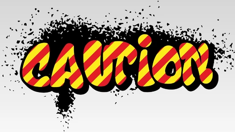 EPS,AI Graffiti waarschuwing tekst effect