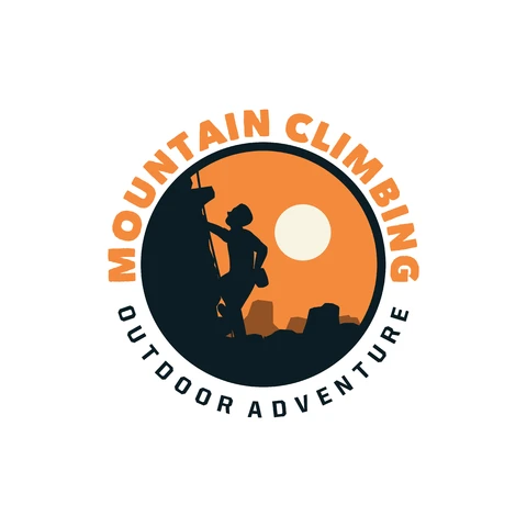 EPS,JPG Vintage Style Mountain Climbing Logo