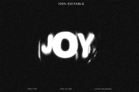 PSD Joy Text Style Effect
