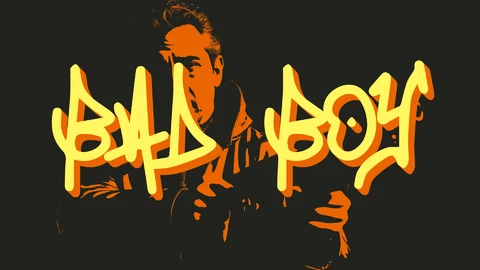 AI,EPS Effet de texte "Bad boy" (mauvais garçon)