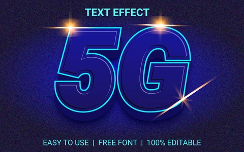 EPS,AI 5g mobil metin efekti