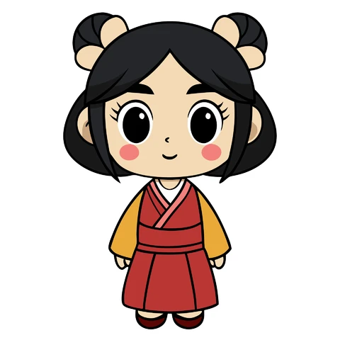 AI,JPG Cute Cartoon Character Illustration