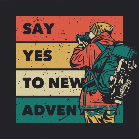 EPS,JPG Vintage Adventure Illustration