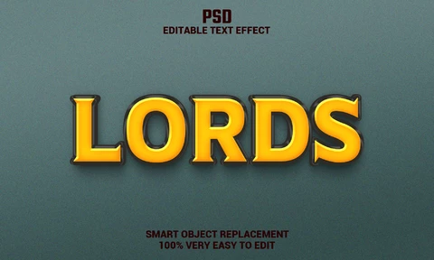 PSD Efecto de texto Lords