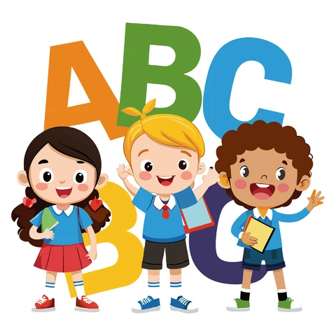 AI,JPG Playful Cartoon Alphabet Illustration