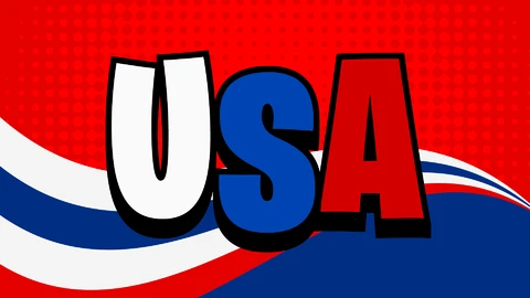 AI,EPS Effet de texte Usa