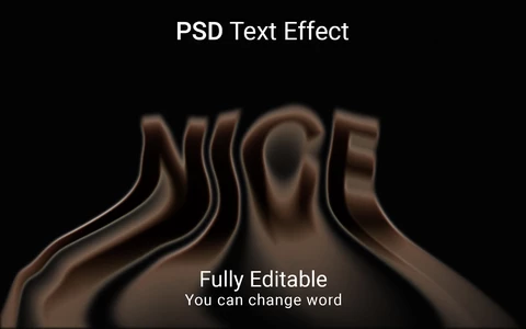 PSD Belo efeito de estilo de fonte