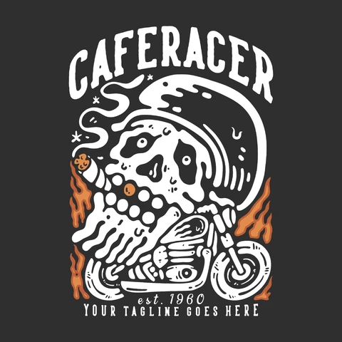 EPS,JPG Vintage Motorcycle Club Logo Design