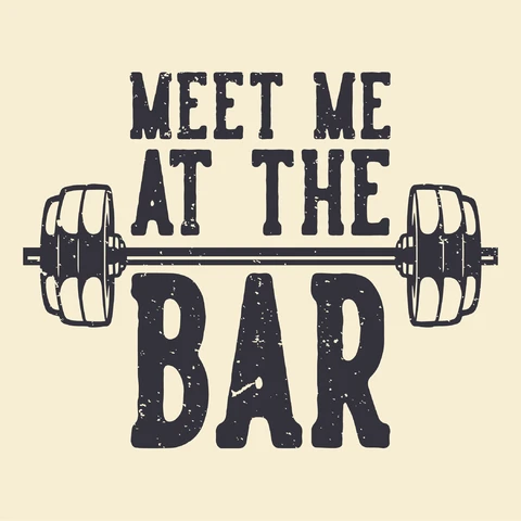 EPS,JPG Design tipografico del bilanciere fitness vintage