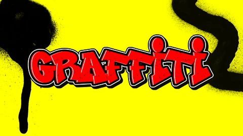 AI,EPS Ref graffiti tekst effect