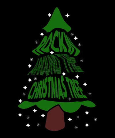 PNG,AI,EPS Rockin around the christmas tree