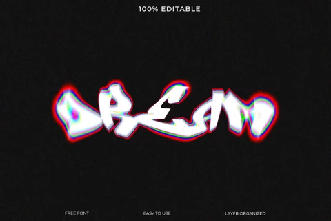 PSD Dream Font Style Text Effect