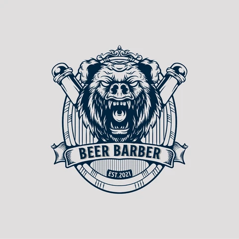 EPS,JPG Vintage Emblem for Beer Barber