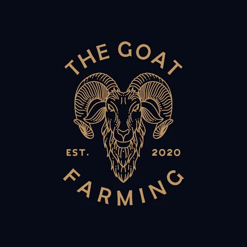 EPS,JPG Vintage Badge Logo for Goat Farming