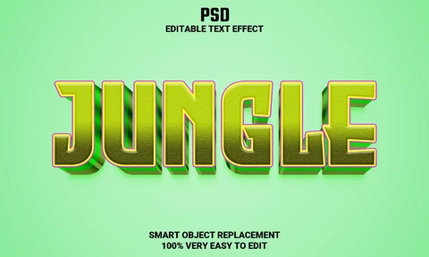 PSD Jungle Text Effect