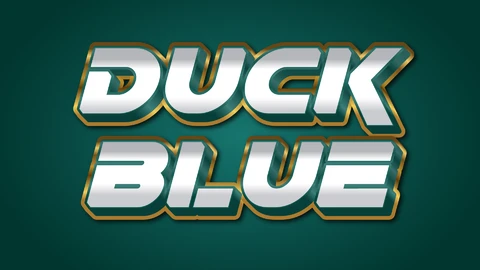 AI,EPS Duck Blue Text Effect