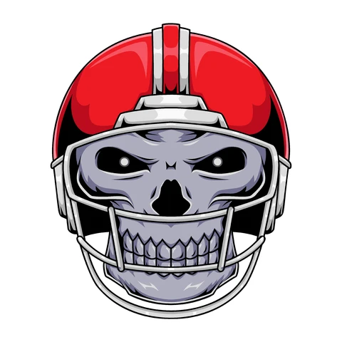 EPS,JPG Sporty Skull Mascot Illustration