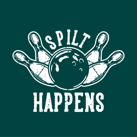 EPS,JPG Vintage Bowling Logo Design