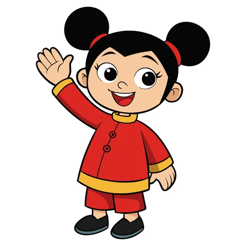 AI,JPG Illustrazione di un personaggio dei cartoni animati