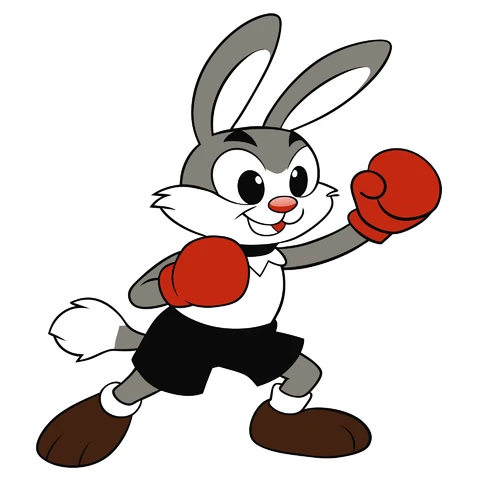 AI,JPG Cartoon Character in Boxing Pose