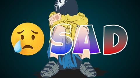 AI,EPS Effet de texte triste