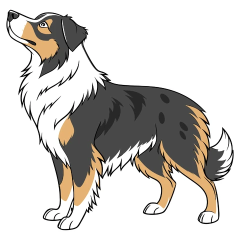 AI,JPG Vector Illustration of a Dog Character
